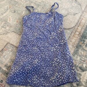 Abercrombie Kids Girls Blue Floral Mini Dress
